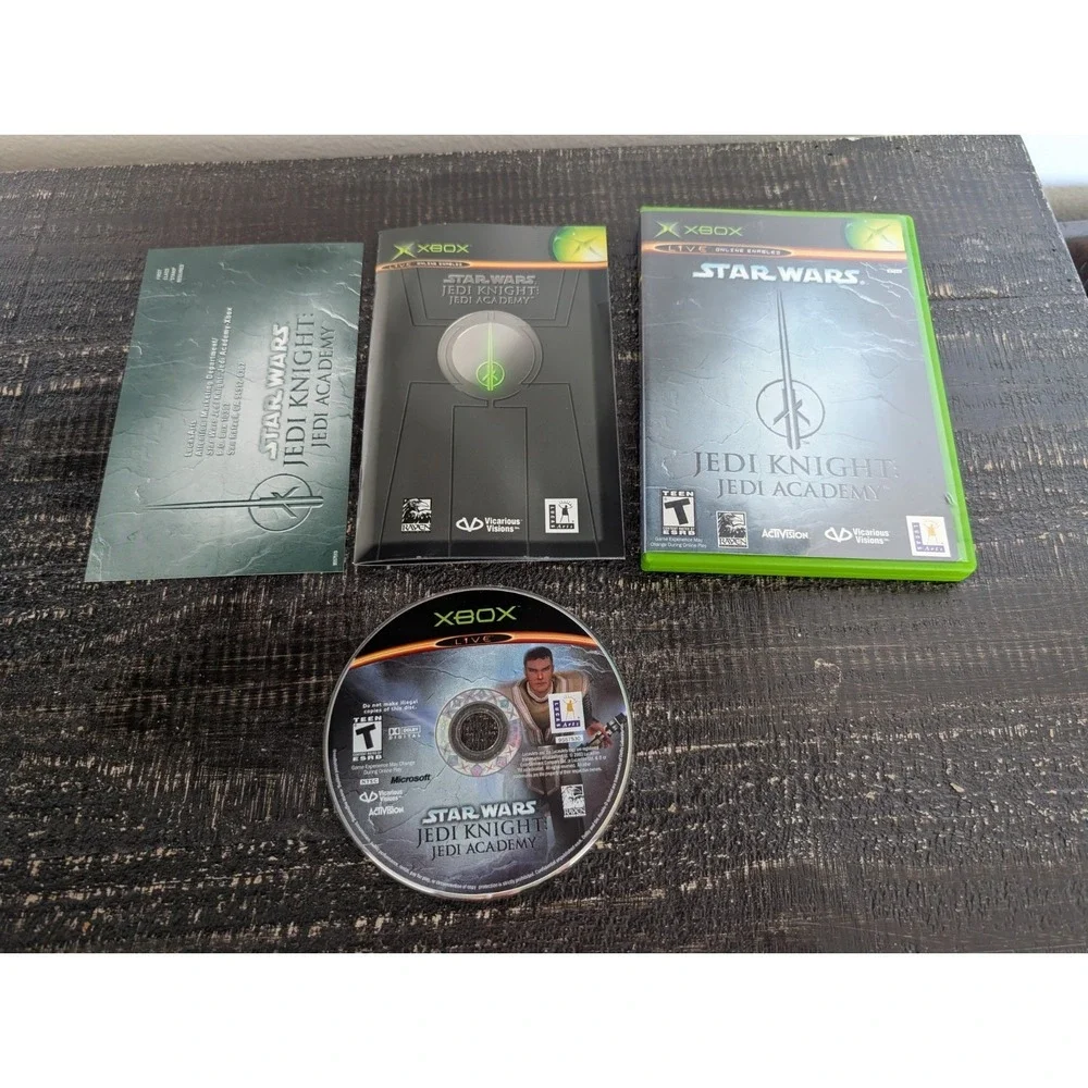 Star Wars Jedi Knight: Jedi Academy (Xbox, 2003) Complete! CIB w/ Reg. Card